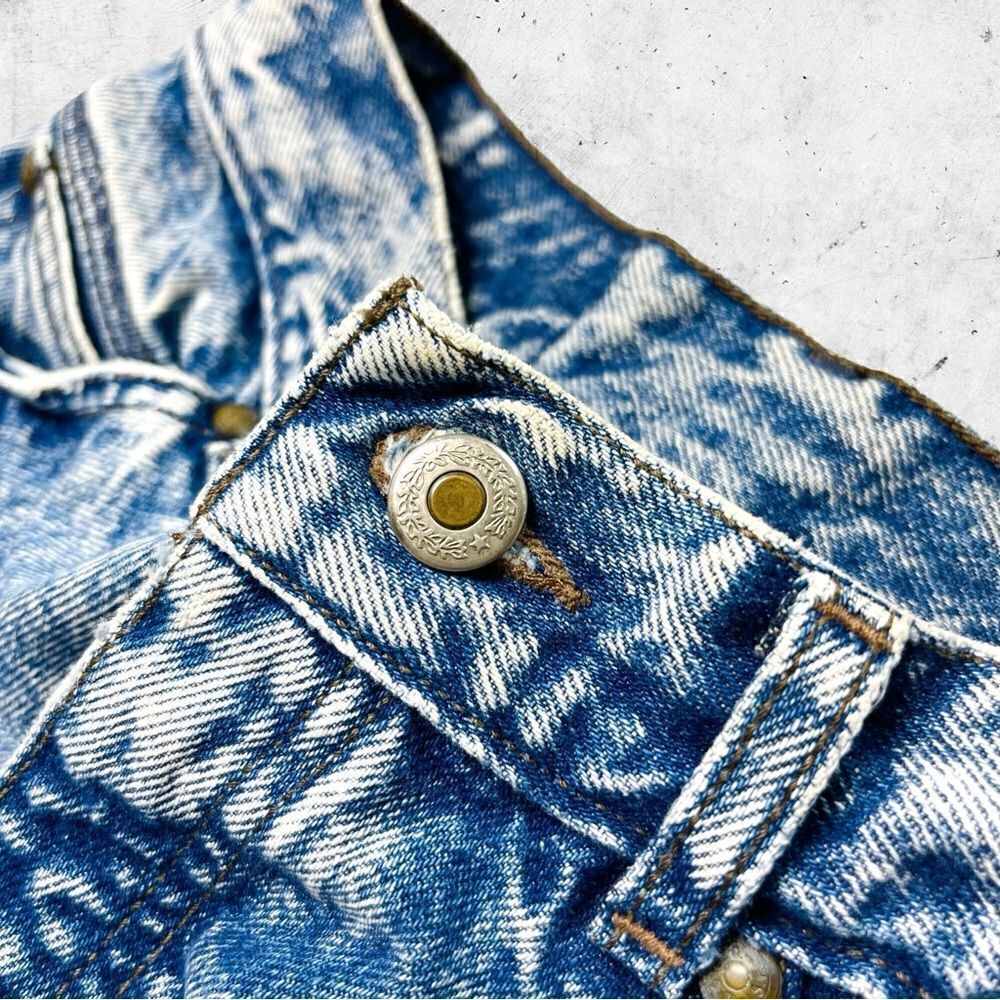 Vtg 80s Levi's 900 Series Acid Wash Jeans, High Rise Mom, Zip Ankle Grey Tag 26 - Picture 4 of 12